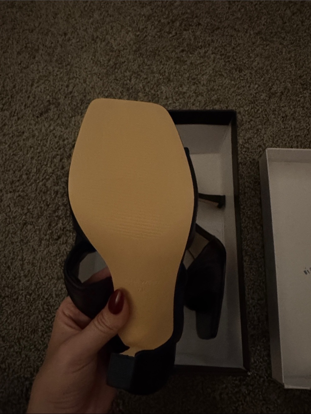 Nine West Square Toe Stiletto Mules - Picture 5 of 5